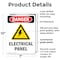Signmission Electrical Panel Danger Sign, Plastic, 7in W x 10in L, 2PK OS-2PACK-DS-P-710-V-2213 - alternate 7